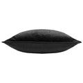 Black - Side - Paoletti Bloomsbury Velvet Cushion Cover