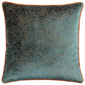 Teal-Rust - Front - Paoletti Estelle Spotted Cushion Cover