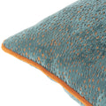 Teal-Rust - Side - Paoletti Estelle Spotted Cushion Cover