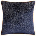 Navy-Ginger - Front - Paoletti Estelle Spotted Cushion Cover