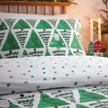 Green - Back - Furn Hide + Seek Santa Claus Duvet Cover Set