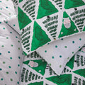 Green - Side - Furn Hide + Seek Santa Claus Duvet Cover Set