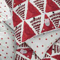 Red - Back - Furn Hide + Seek Santa Claus Duvet Cover Set
