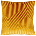 Gold - Front - Paoletti Evoke Cut Cushion Cover