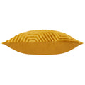 Gold - Side - Paoletti Evoke Cut Cushion Cover