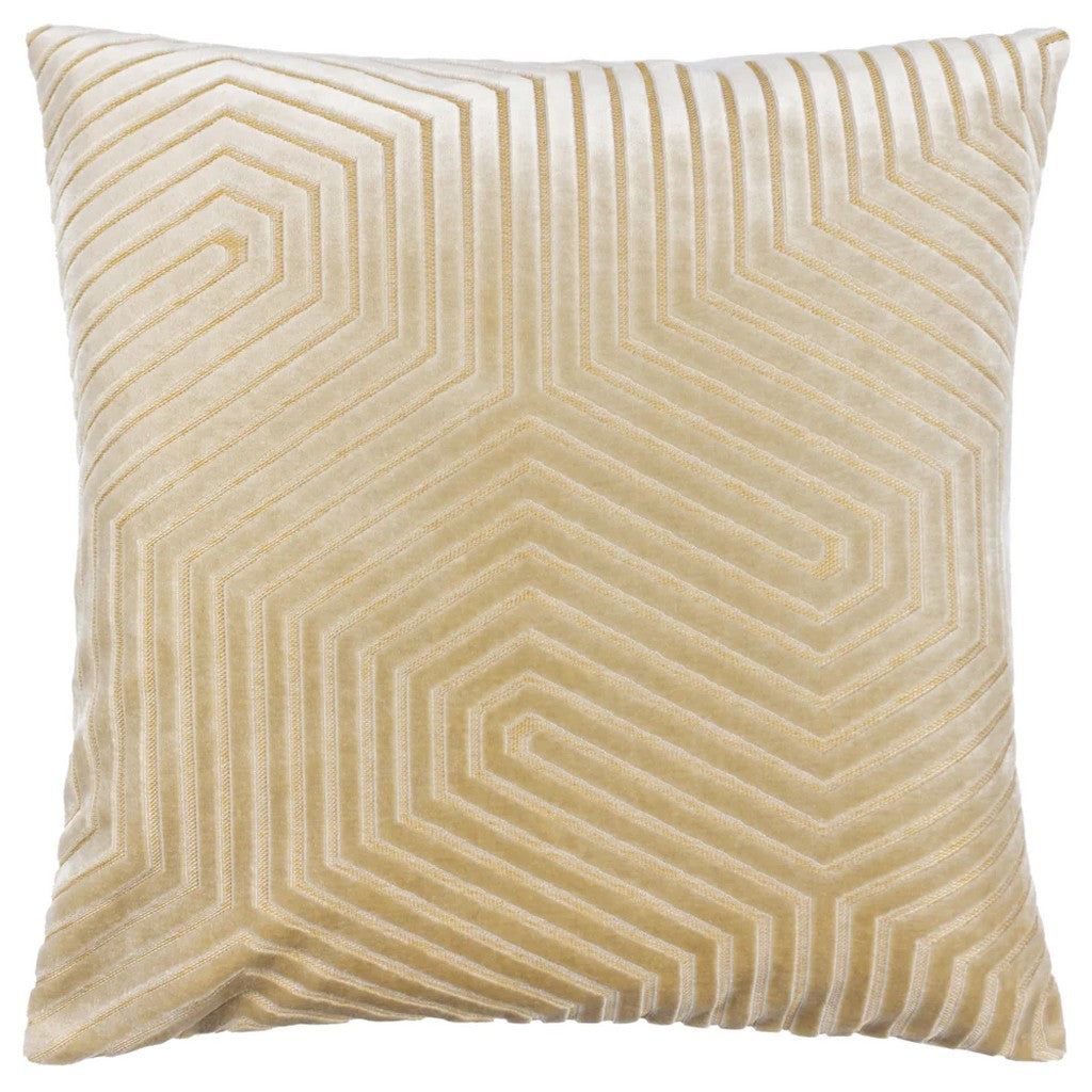 Ivory - Front - Paoletti Evoke Cut Cushion Cover