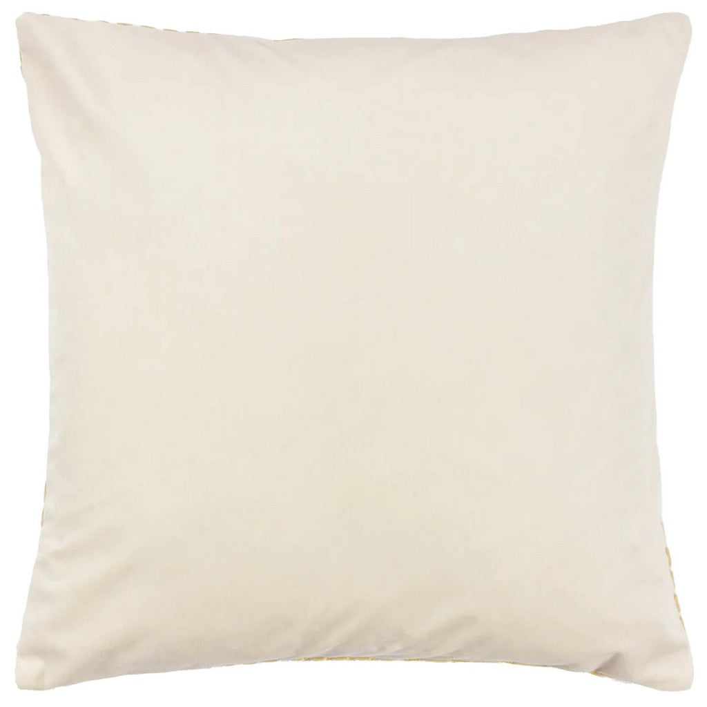 Ivory - Back - Paoletti Evoke Cut Cushion Cover