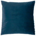 Navy - Back - Paoletti Evoke Cut Cushion Cover