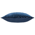 Navy - Side - Paoletti Evoke Cut Cushion Cover