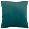 Teal - Back - Paoletti Evoke Cut Cushion Cover