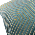 Teal - Lifestyle - Paoletti Evoke Cut Cushion Cover