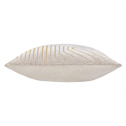 Oyster - Side - Paoletti Evoke Cut Cushion Cover