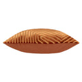 Brick Red - Side - Paoletti Evoke Cut Cushion Cover