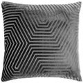 Charcoal - Front - Paoletti Evoke Cut Cushion Cover