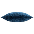 Navy - Back - Paoletti Velvet Ripple Cushion Cover