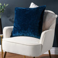 Navy - Lifestyle - Paoletti Velvet Ripple Cushion Cover