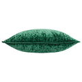 Emerald - Back - Paoletti Velvet Ripple Cushion Cover