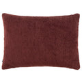 Marsala Red - Back - Paoletti Nellim Bouclé Textured Cushion Cover