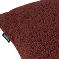 Marsala Red - Close up - Paoletti Nellim Bouclé Textured Cushion Cover