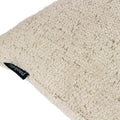 Natural - Side - Paoletti Nellim Bouclé Textured Cushion Cover