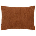 Rust - Front - Paoletti Nellim Bouclé Textured Cushion Cover
