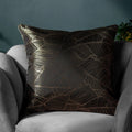 Black - Lifestyle - Seymour Jacquard Embroidered Cushion Cover