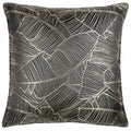 Black - Front - Seymour Jacquard Embroidered Cushion Cover