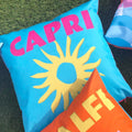 Capri Blue-Pink-Yellow - Lifestyle - Furn Capri Outdoor Cushion Cover
