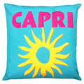 Capri Blue-Pink-Yellow - Front - Furn Capri Outdoor Cushion Cover