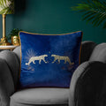 Navy - Pack Shot - Wylder Dusk Leopard Cushion Cover