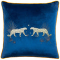 Navy - Front - Wylder Dusk Leopard Cushion Cover