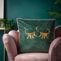Emerald - Pack Shot - Wylder Dusk Monkey Cushion Cover