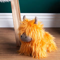 Orange - Pack Shot - Paoletti Highland Cow Doorstop