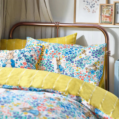 Multicoloured - Close up - Peter Rabbit Florelli Cotton Duvet Cover Set