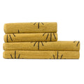 Ochre - Front - Furn Theia Abstract Eye Towel Bale Set (Pack of 4)