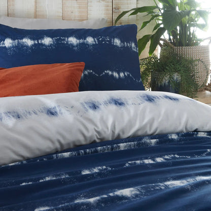 Indigo - Back - Furn Arabi Tie Dye Duvet Cover Set