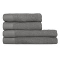 Cool Grey - Front - Furn Textured Cotton Towel Bale Set (Pack of 4)
