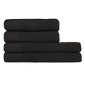 Black - Front - Furn Textured Cotton Towel Bale Set (Pack of 4)