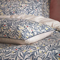 Navy - Lifestyle - EW By Edinburgh Weavers Malory Traditional Contrast Piping Floral Duvet Cover Set