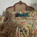 Chintz - Back - EW By Edinburgh Weavers Morton Contrast Piping Sateen Floral Duvet Cover Set