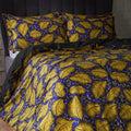 Ochre - Lifestyle - EW By Edinburgh Weavers Magali Contrast Piping Sateen Tropical Duvet Cover Set