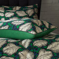 Emerald - Side - EW By Edinburgh Weavers Magali Contrast Piping Sateen Tropical Duvet Cover Set