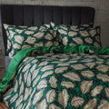 Emerald - Lifestyle - EW By Edinburgh Weavers Magali Contrast Piping Sateen Tropical Duvet Cover Set