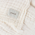 White - Back - Yard Lark Cotton Crinkled Throw