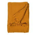 Cumin - Front - Yard Lark Cotton Crinkled Throw