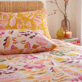 Pink - Back - Furn Protea Reversible Floral Duvet Cover Set