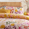 Pink - Side - Furn Protea Reversible Floral Duvet Cover Set