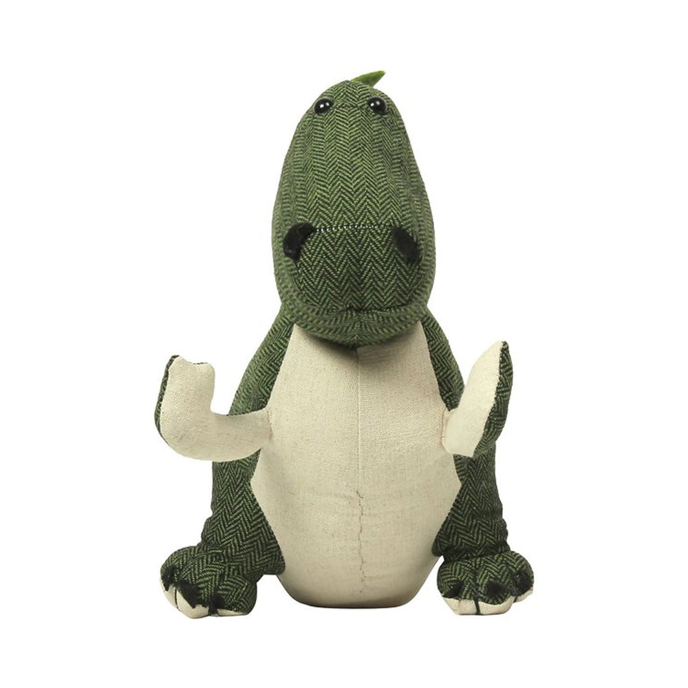Green-Cream - Front - Homebase Dinosaur Doorstop