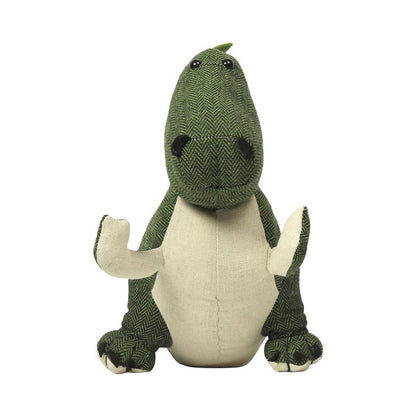 Green-Cream - Front - Homebase Dinosaur Doorstop