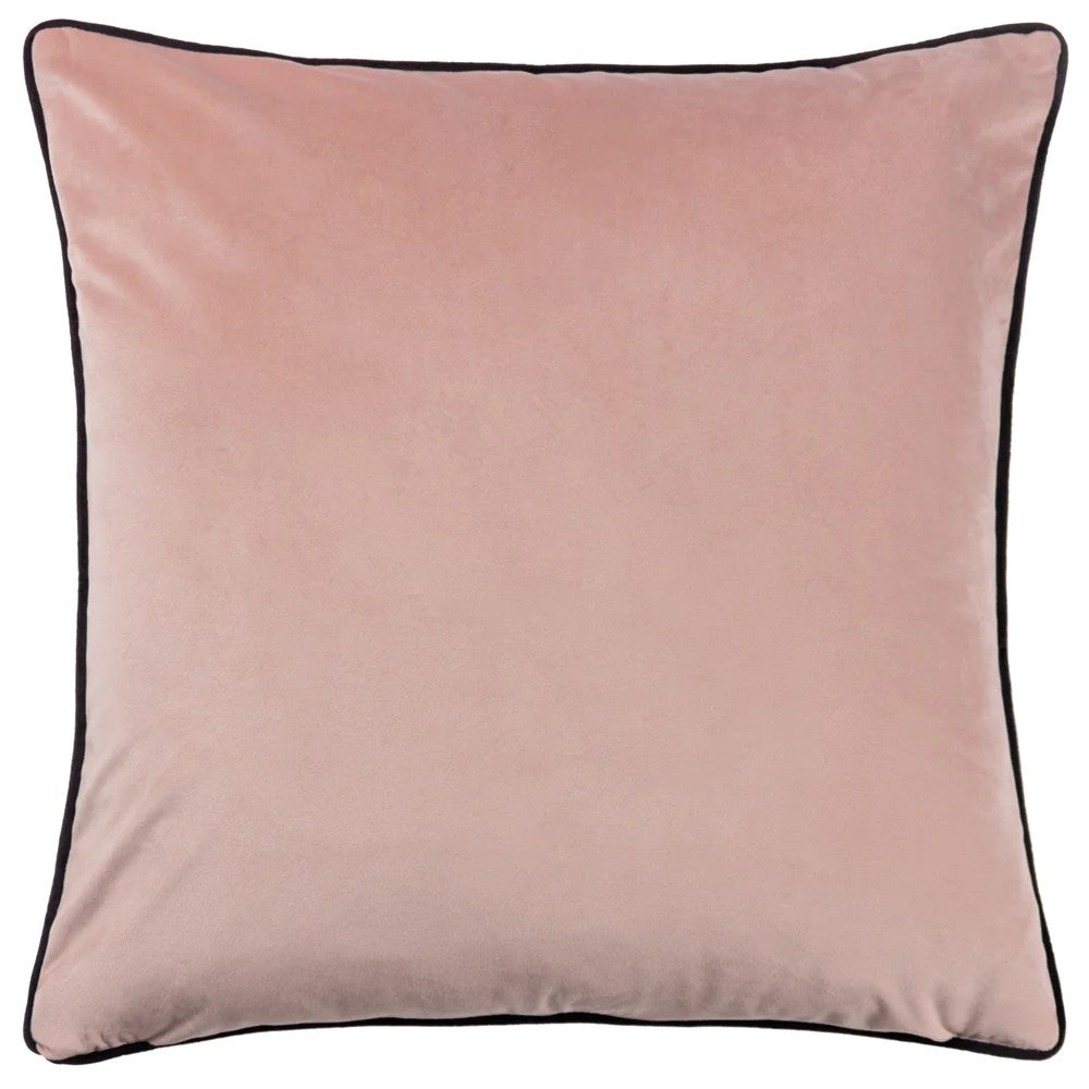 Emerald - Back - Wylder Moriyo Contrast Piping Velvet Tropical Cushion Cover